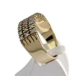 Bague d'occasion or 750 jaune diamants