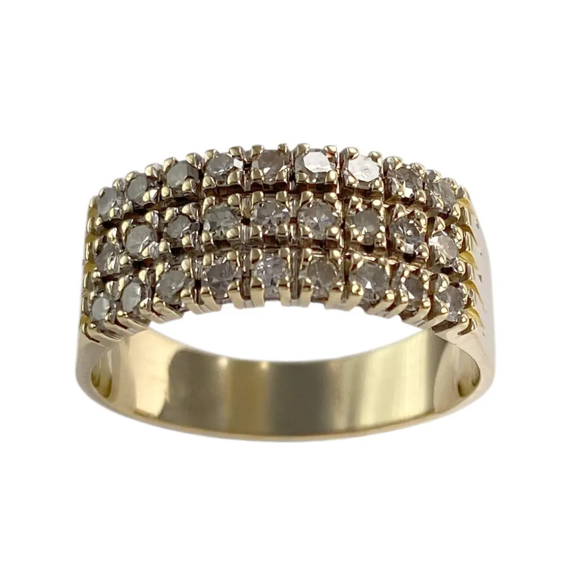 Bague d'occasion or 750 jaune diamants