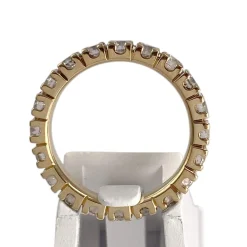 Bague d'occasion or 750 jaune diamantS synthétiques