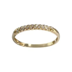 Bague d'occasion or 750 jaune diamant