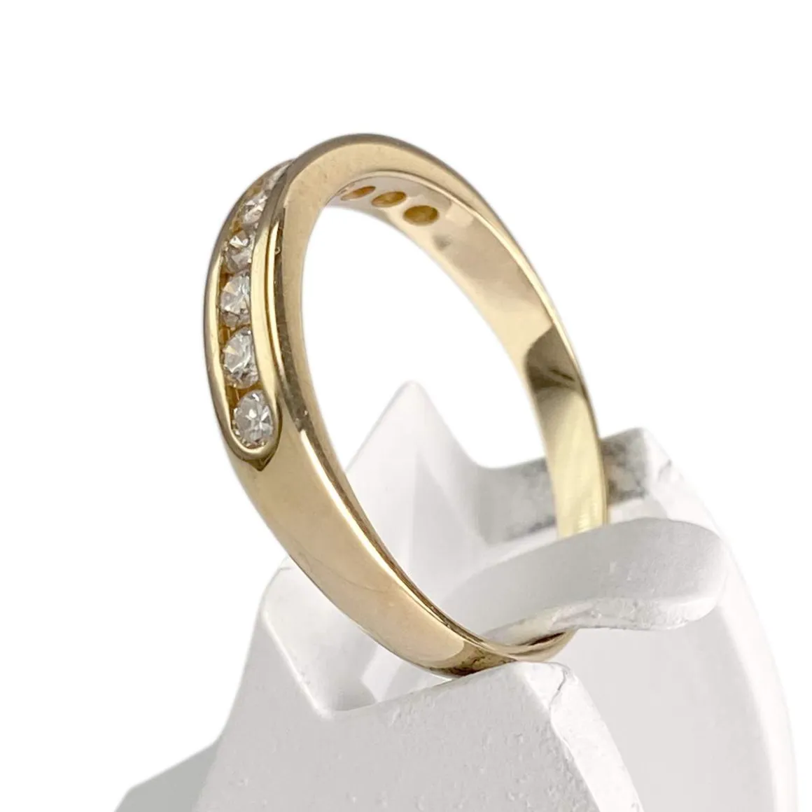 Bague d'occasion or 750 jaune diamants