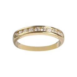 Bague d'occasion or 750 jaune diamants