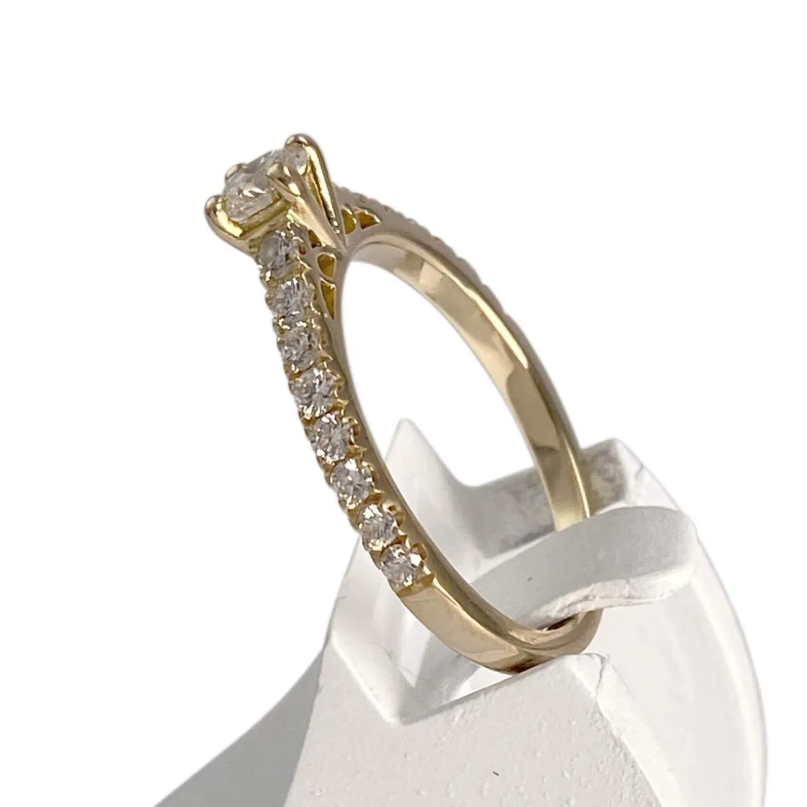 Bague d'occasion or 750 jaune diamants