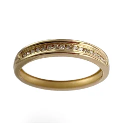 Bague d'occasion or 750 jaune diamant