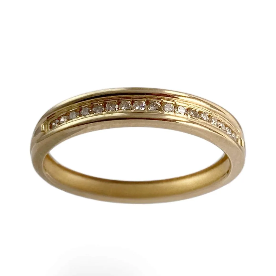 Bague d'occasion or 750 jaune diamant