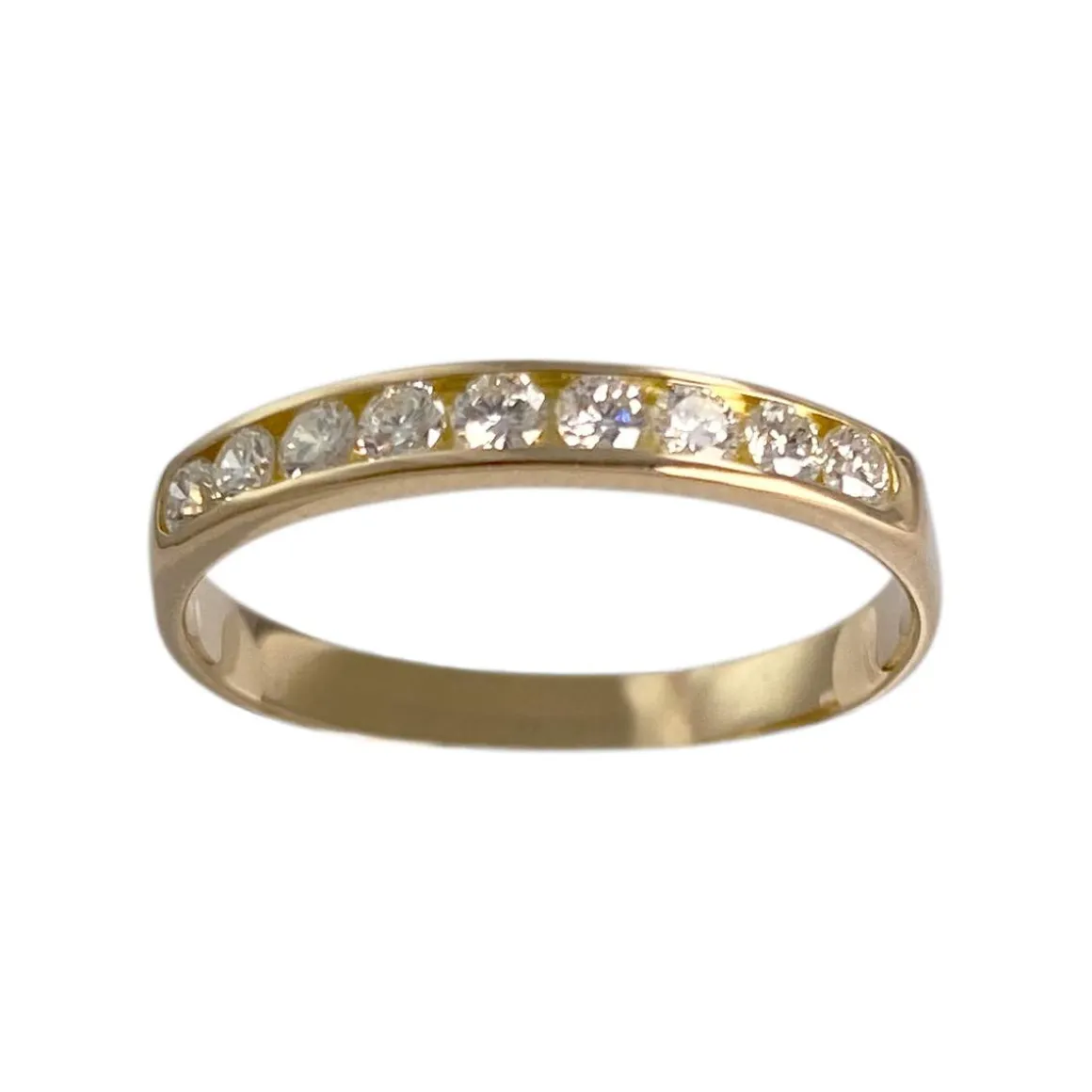 Bague d'occasion or 750 jaune diamants