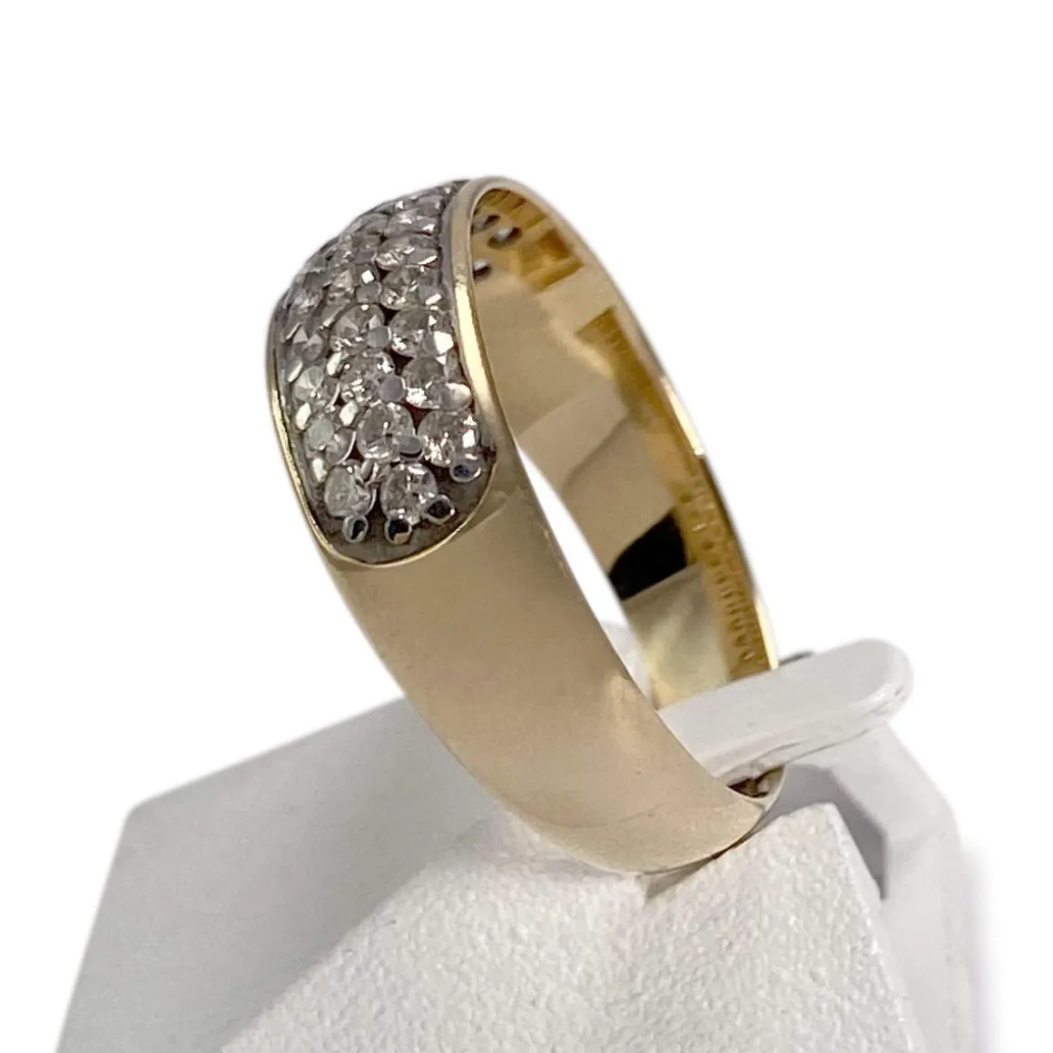 Bague d'occasion or 750 jaune diamants