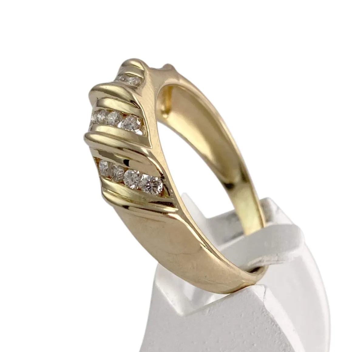 Bague d'occasion or 750 jaune diamant