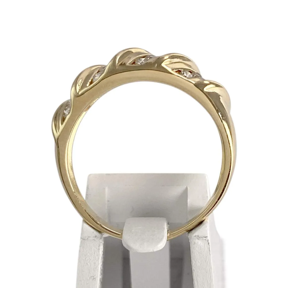 Bague d'occasion or 750 jaune diamant