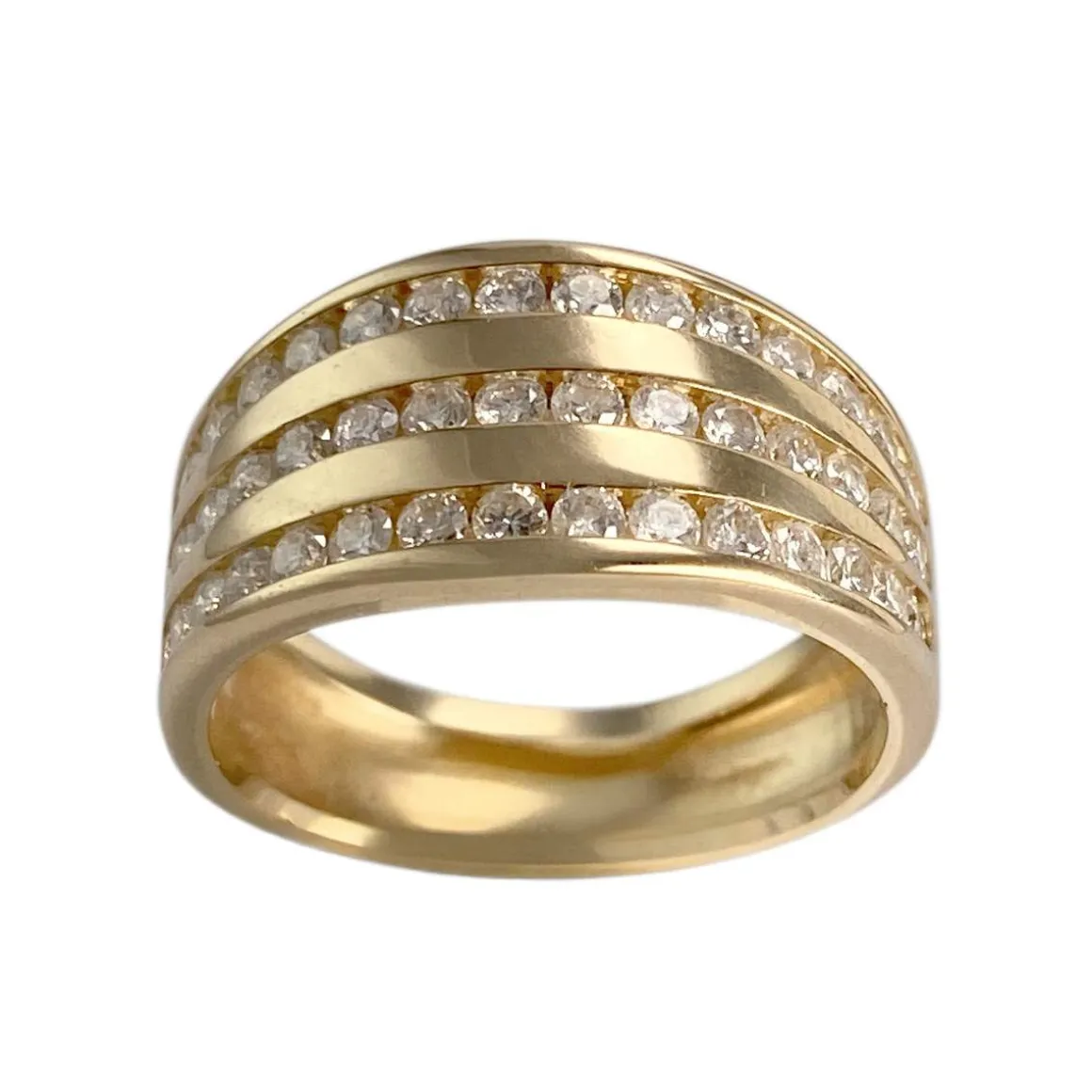 Bague d'occasion or 750 jaune diamants