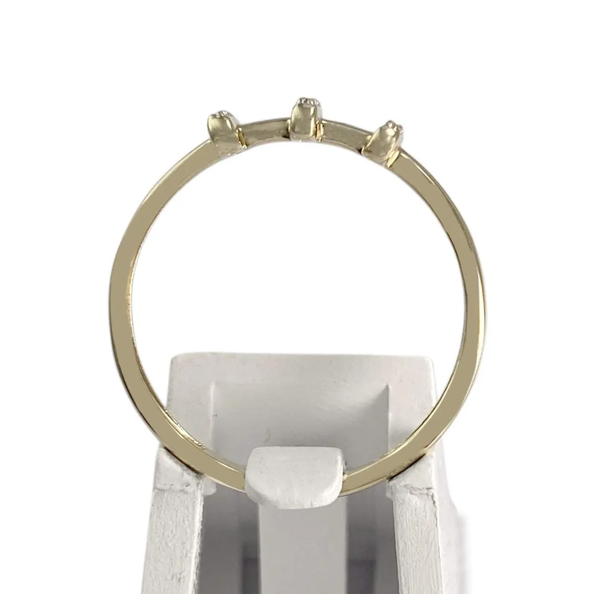 Bague d'occasion or 375 jaune diamants