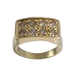 Bague d'occasion or 750 jaune diamant