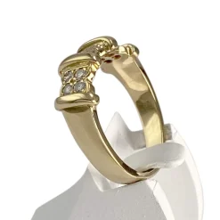 Bague d'occasion or 750 jaune diamants