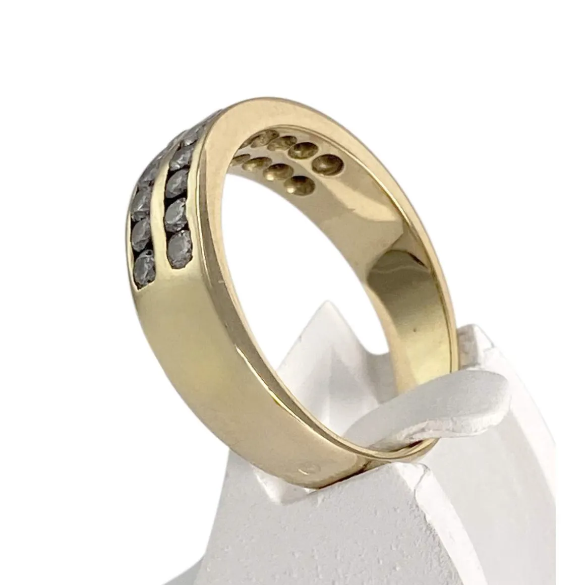 Bague d'occasion or 750 jaune diamants