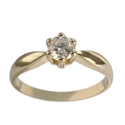 Bague d'occasion or 750 jaune diamant