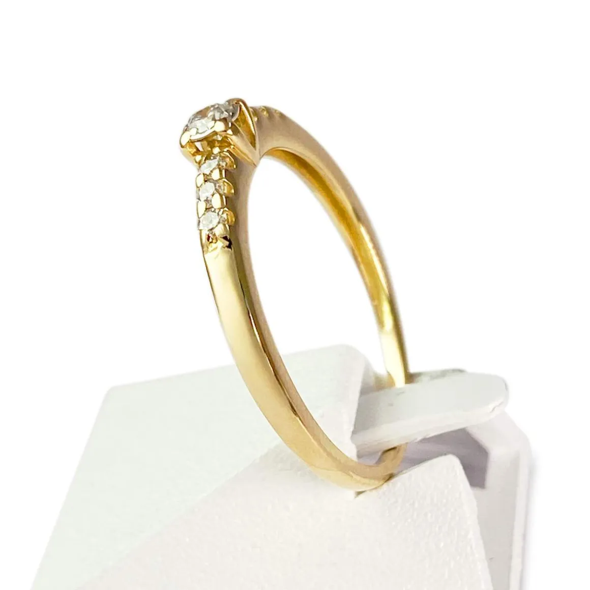 Bague d'occasion or 750 jaune diamants