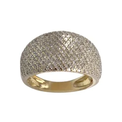 Bague d'occasion or 750 jaune diamants
