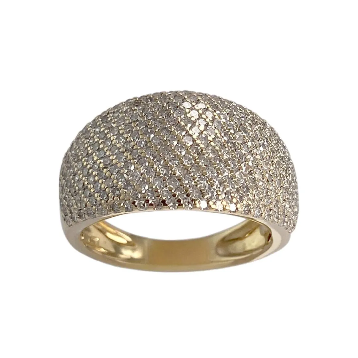 Bague d'occasion or 750 jaune diamants