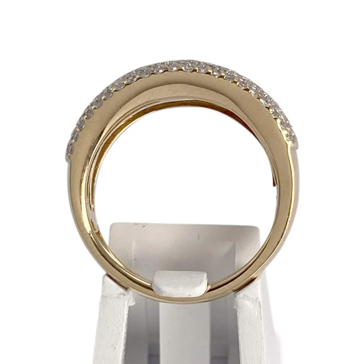 Bague d'occasion or 750 jaune diamants