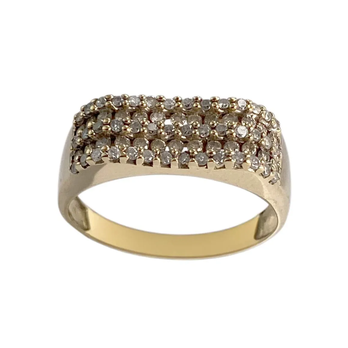 Bague d'occasion or 750 jaune diamants
