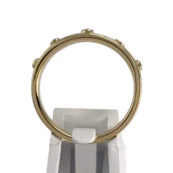 Bague d'occasion or 750 jaune diamants noirs traités
