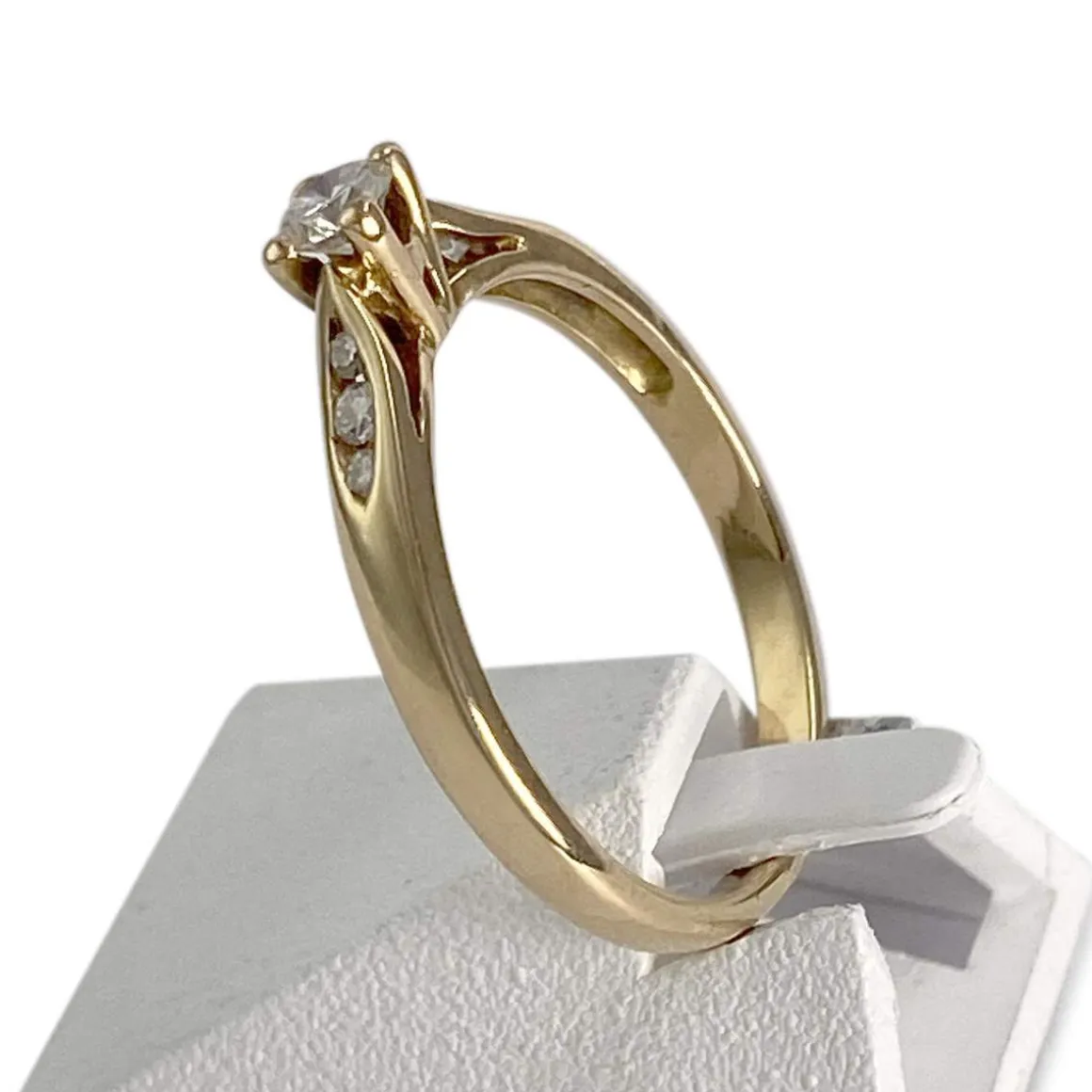 Bague d'occasion or 750 jaune diamants