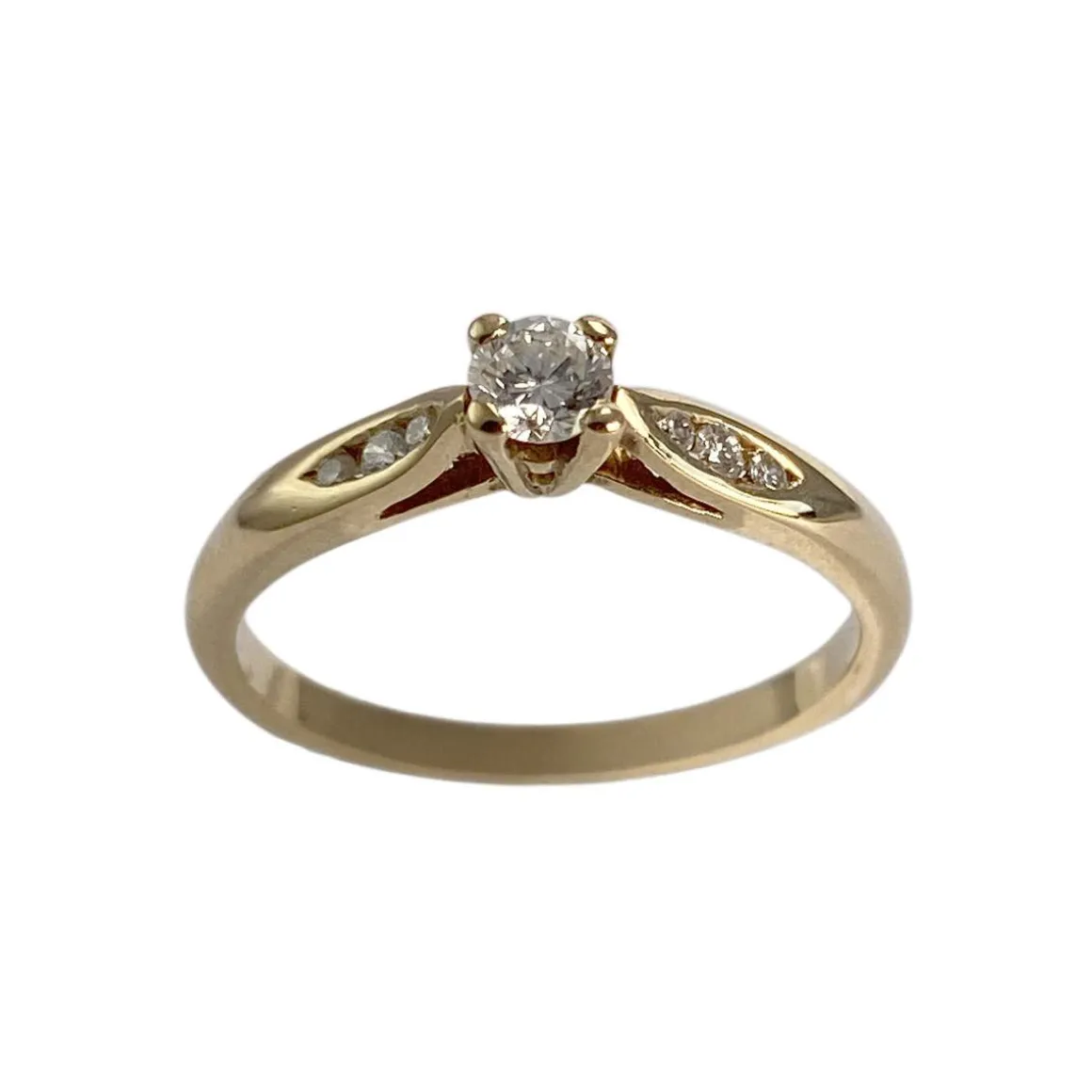 Bague d'occasion or 750 jaune diamants