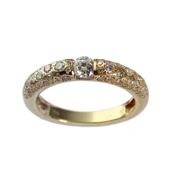 Bague d'occasion or 750 jaune diamant