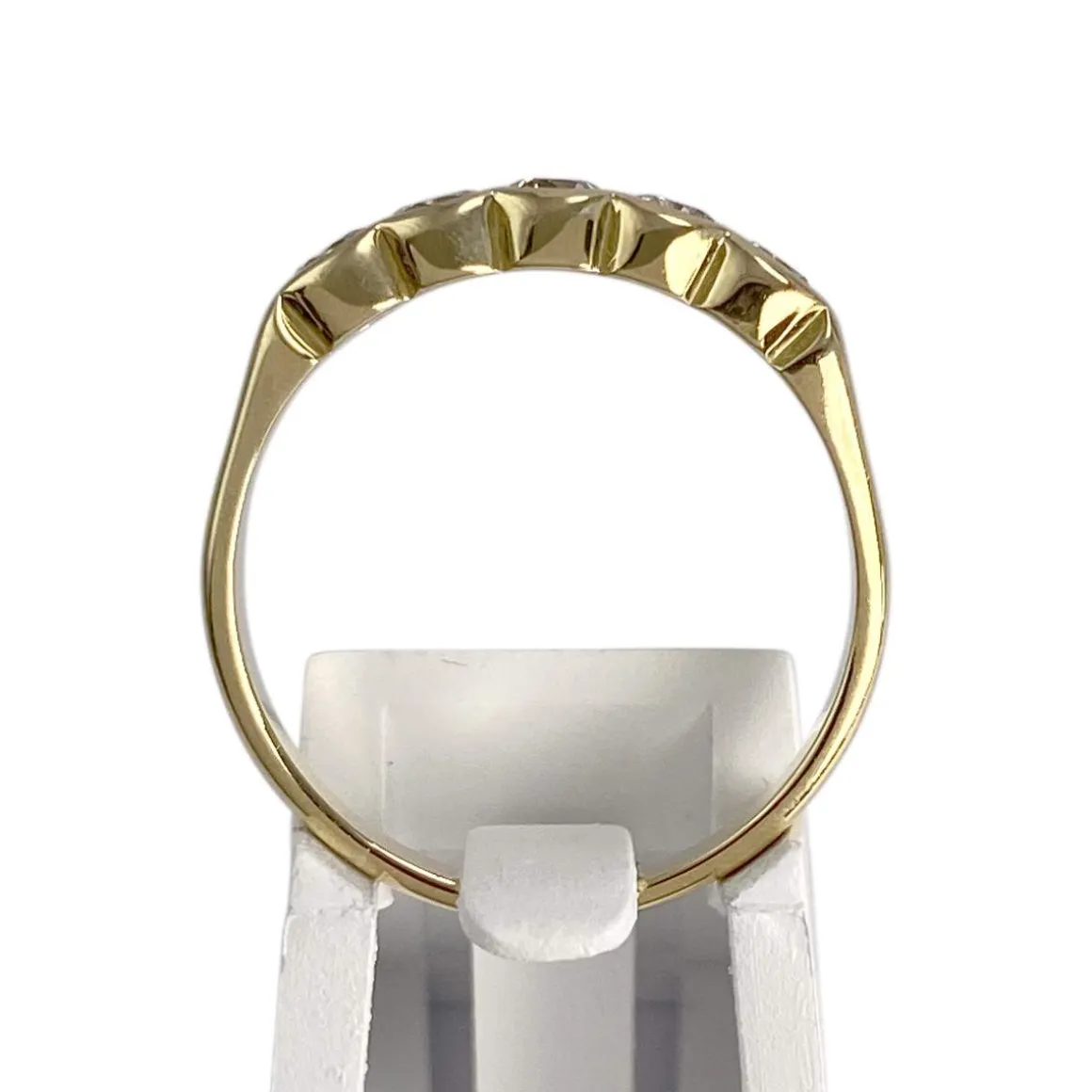 Bague d'occasion or 750 jaune diamants
