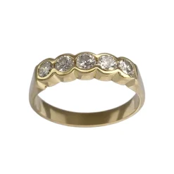 Bague d'occasion or 750 jaune diamants