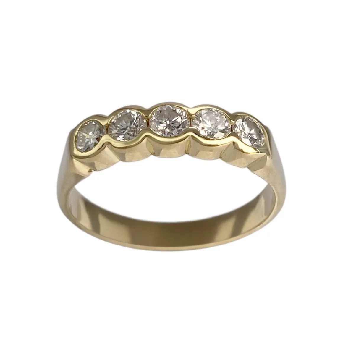 Bague d'occasion or 750 jaune diamants