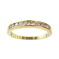 Bague d'occasion or 750 jaune diamants