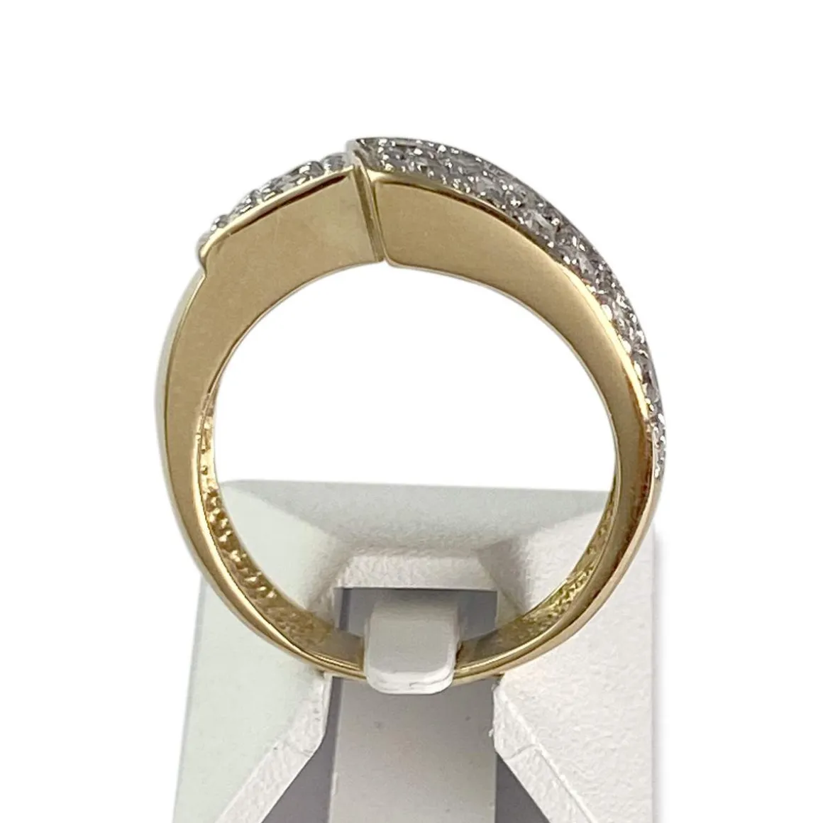 Bague d'occasion or 750 jaune diamants