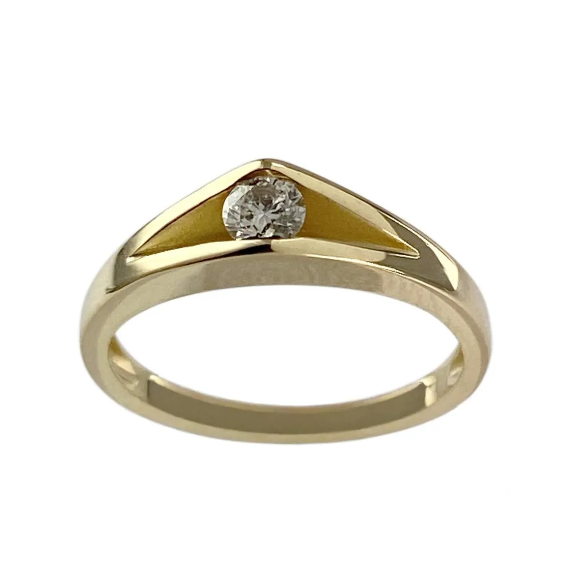 Bague d'occasion or 750 jaune diamant