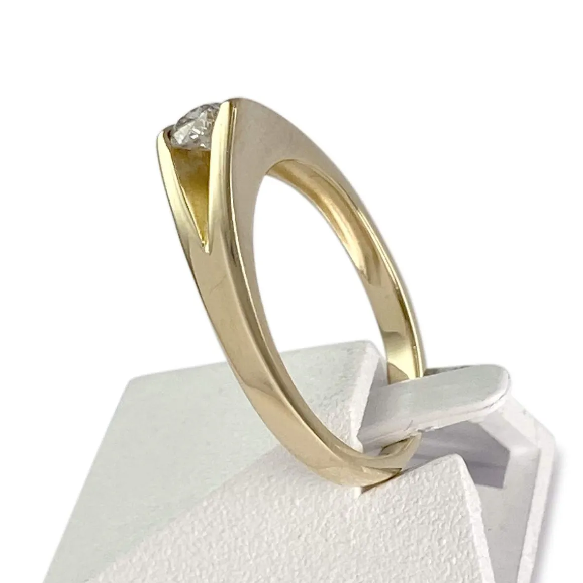 Bague d'occasion or 750 jaune diamant