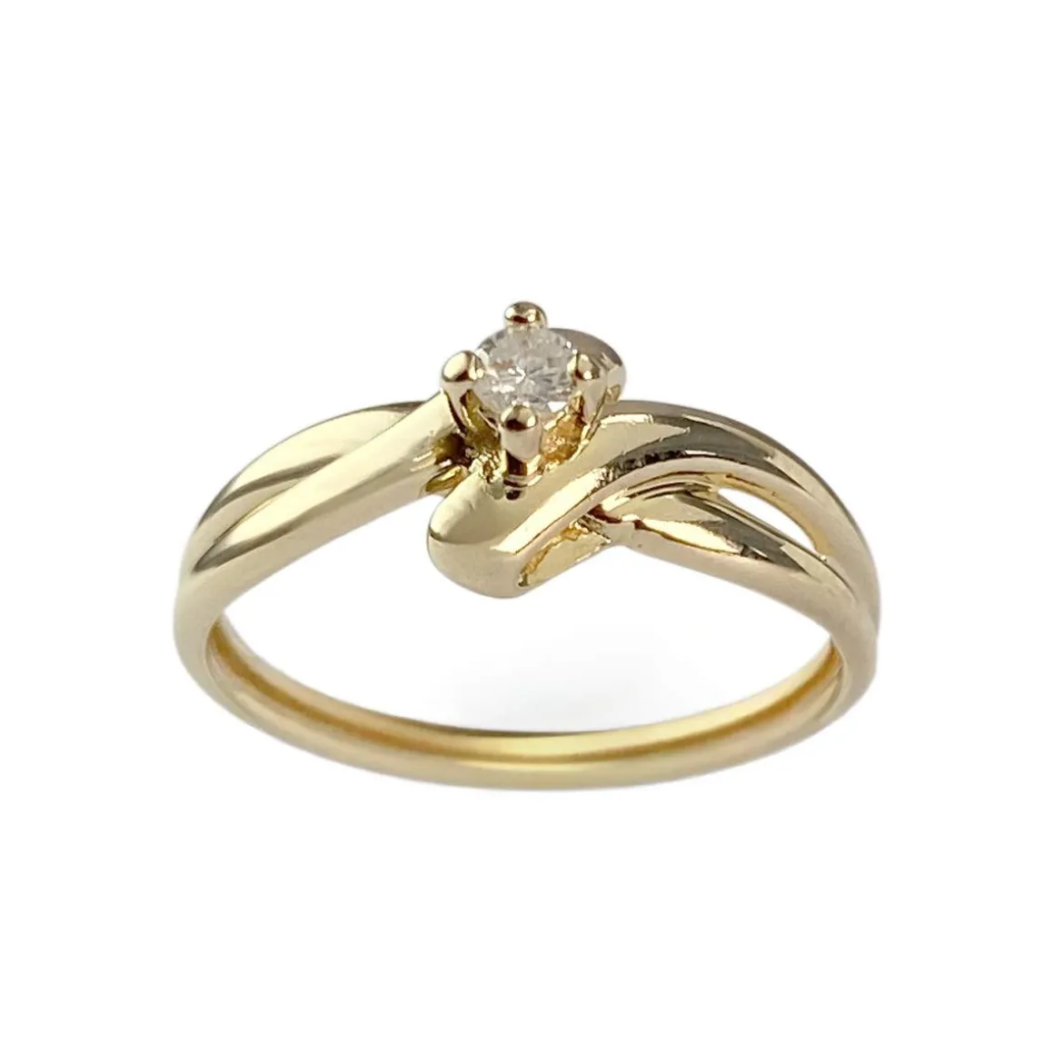 Bague d'occasion or 750 jaune diamant