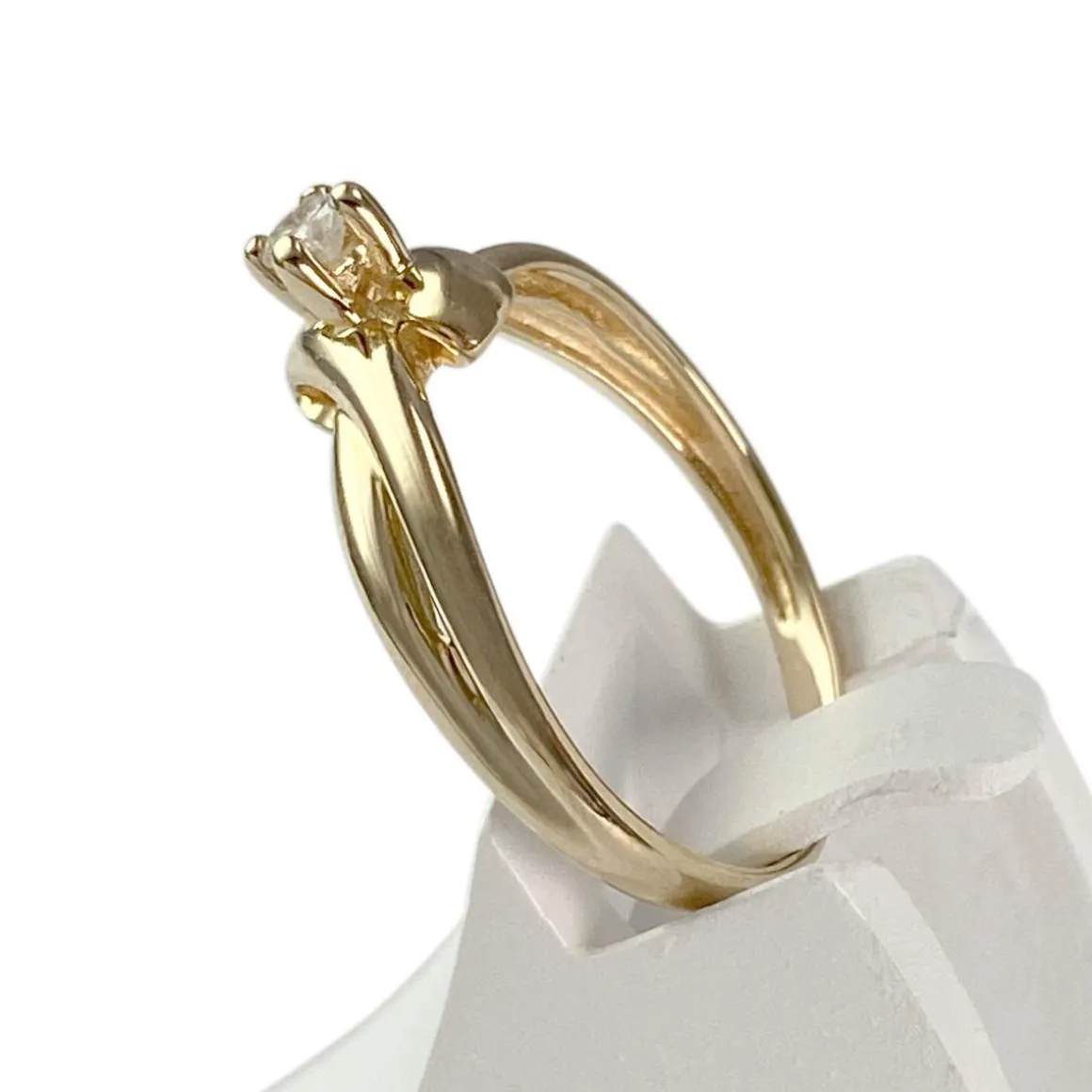 Bague d'occasion or 750 jaune diamant