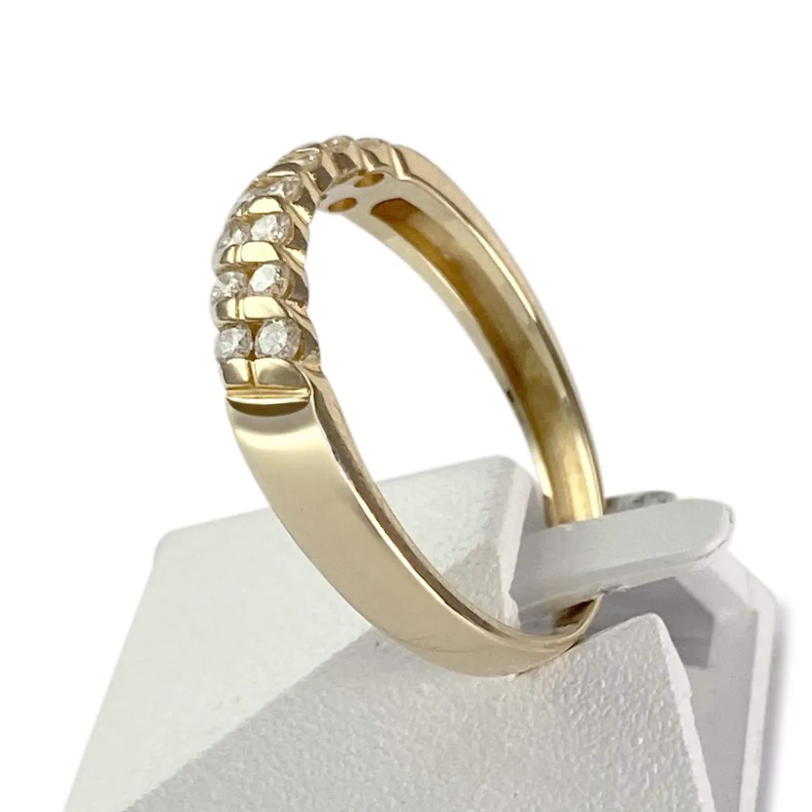 Bague d'occasion or 750 jaune diamants