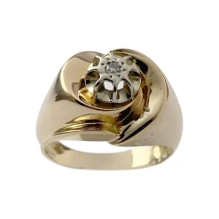 Bague d'occasion or 750 jaune diamant