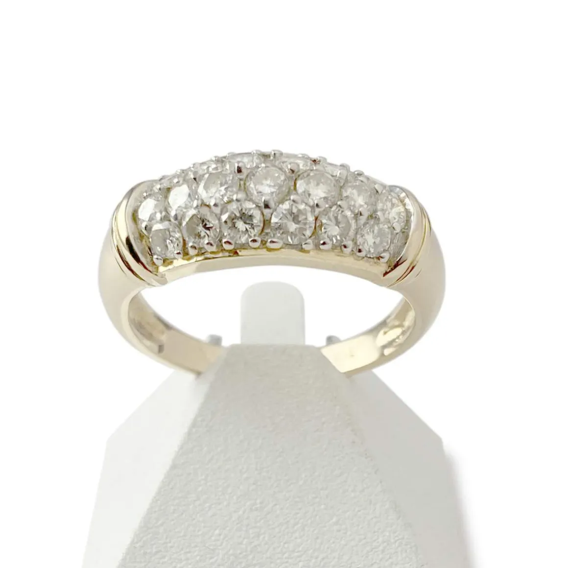 Bague d'occasion or 750 jaune diamants