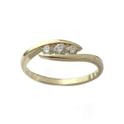 Bague d'occasion or 750 jaune diamants