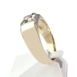 Bague d'occasion or 375 jaune et rhodié diamant