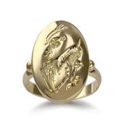 Bague d'occasion or 750 jaune gazelle