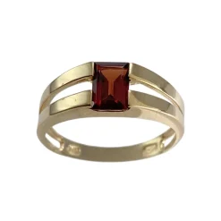 Bague d'occasion or 750 jaune grenat