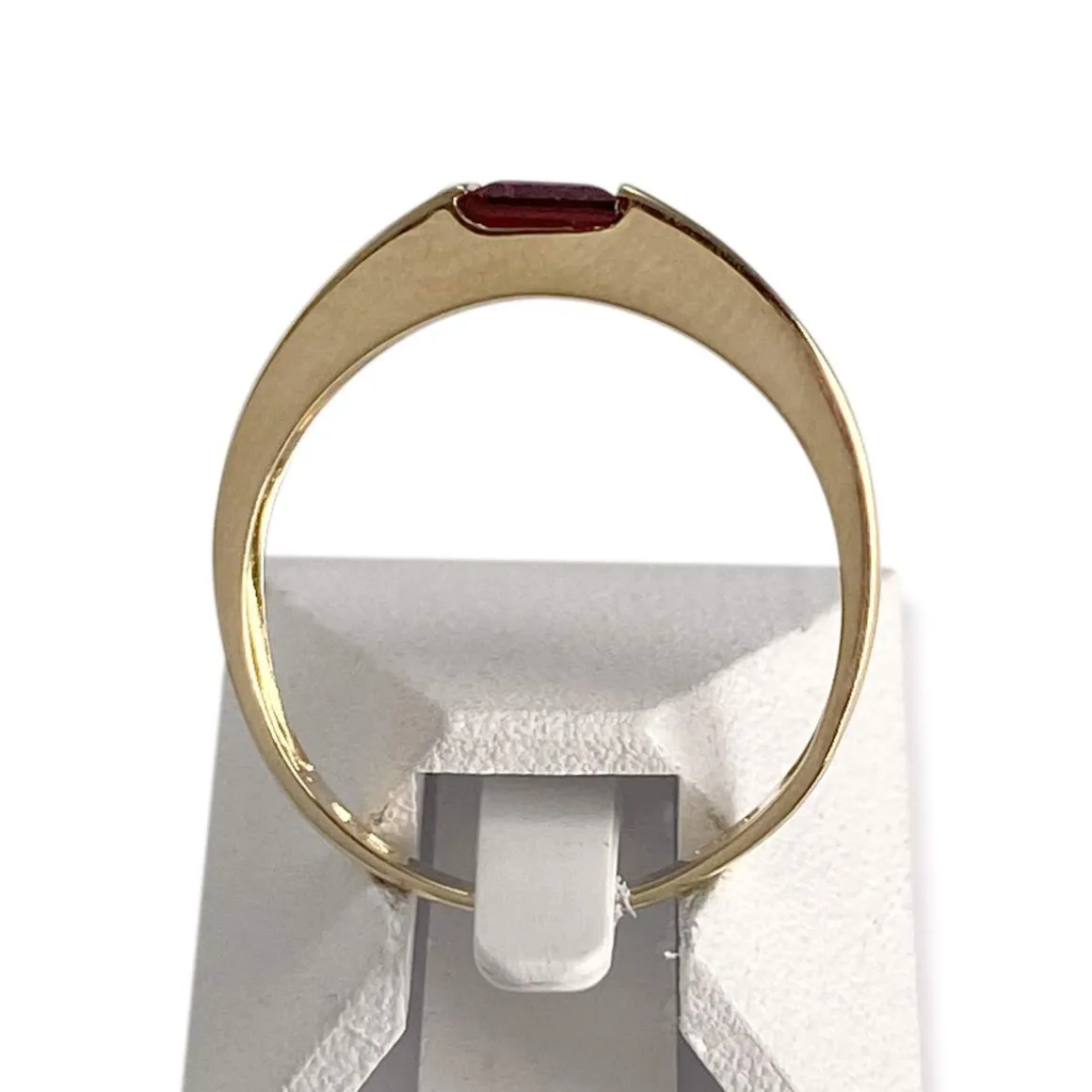 Bague d'occasion or 750 jaune grenat