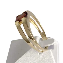 Bague d'occasion or 750 jaune grenat