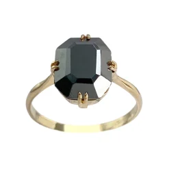 Bague d'occasion or 750 jaune hématite