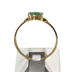 Bague d'occasion or 750 jaune émeraudes