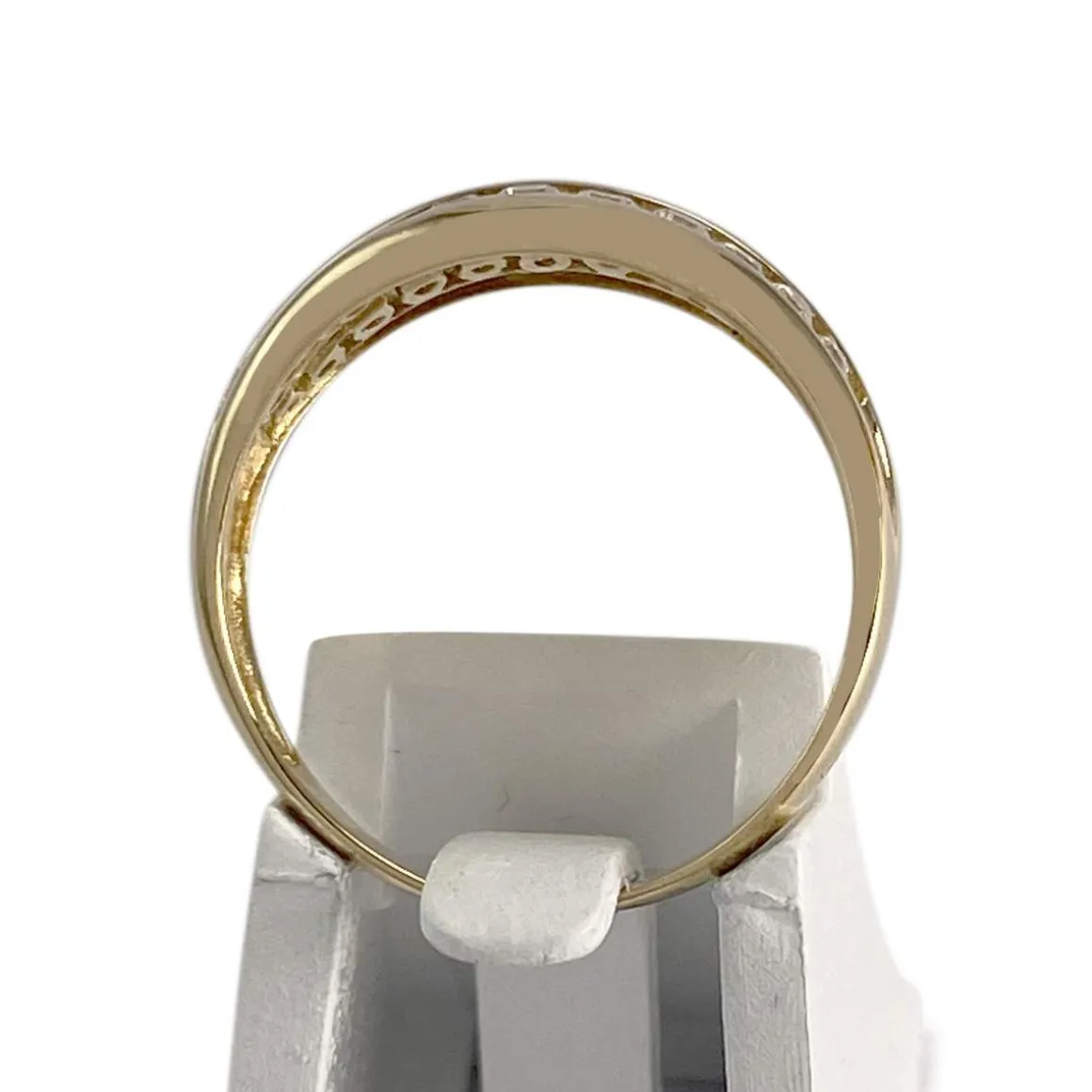 Bague d'occasion or 750 jaune émeraudes zirconias