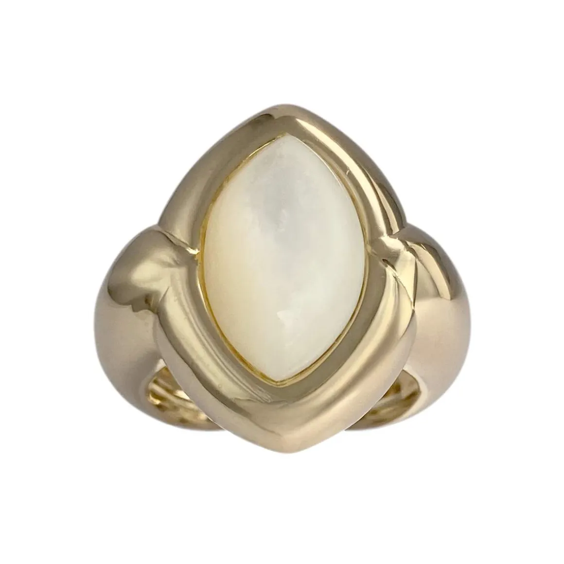 Bague d'occasion or 750 jaune nacre